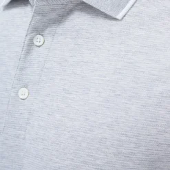 Two-Tone Bird's Eye Polo Shirt