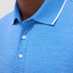 Two-Tone Bird's Eye Polo Shirt
