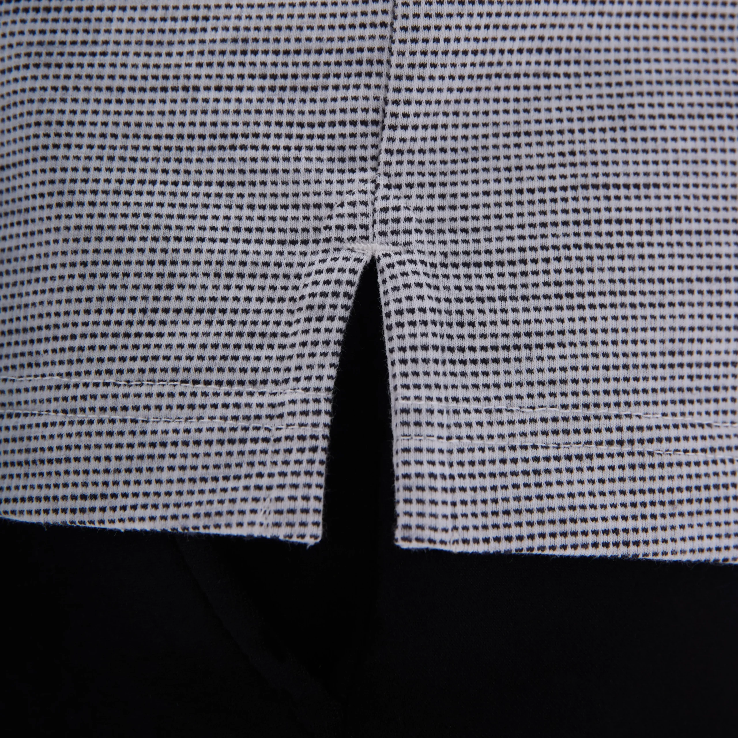 Two-Tone Bird's Eye Polo Shirt