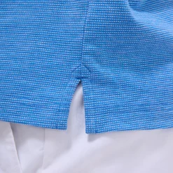 Two-Tone Bird's Eye Polo Shirt
