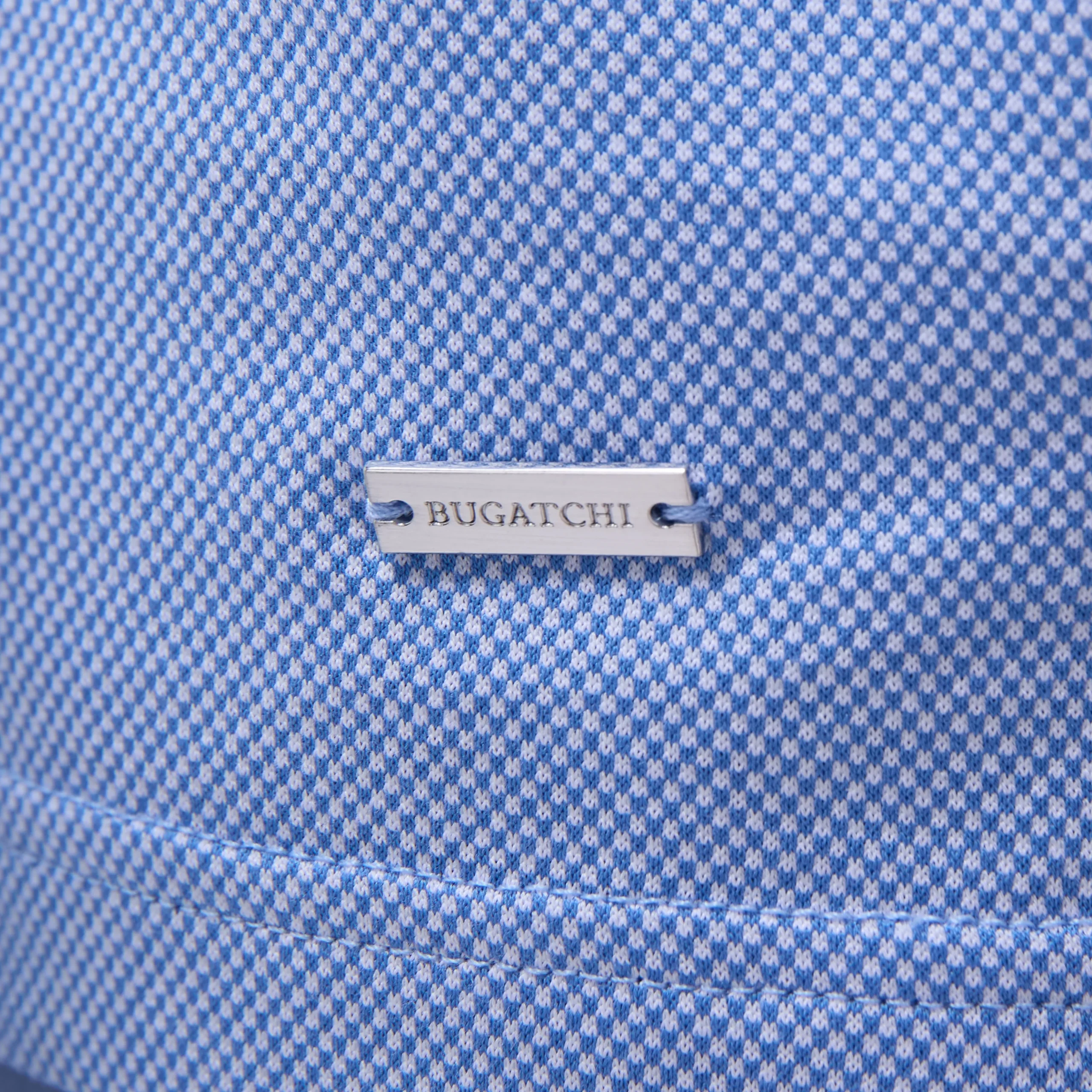 Two-Tone Bird's Eye Polo Shirt