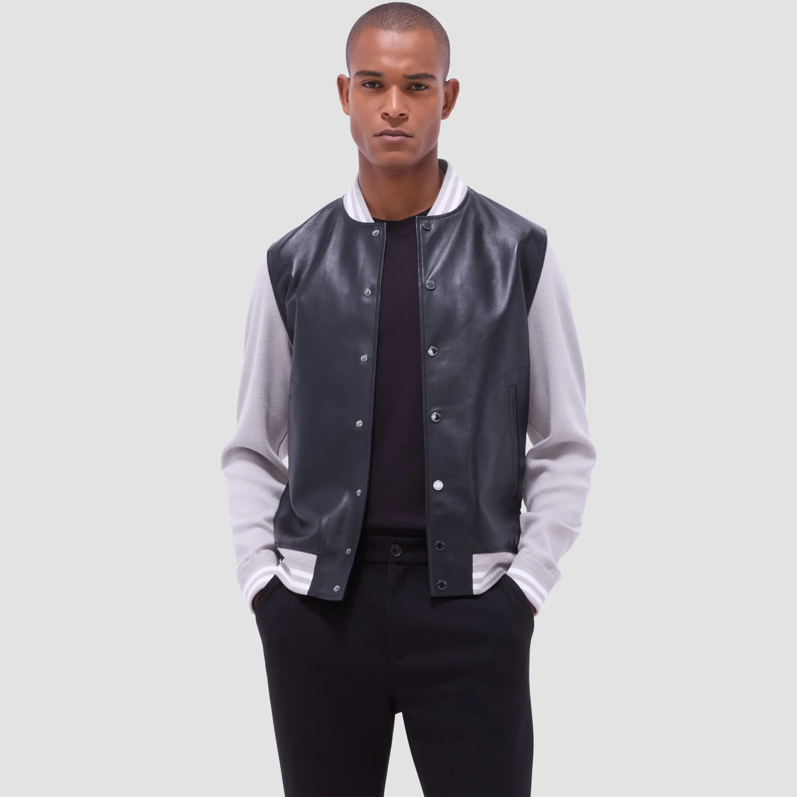 Varsity Hybrid Bomber Jacket