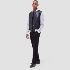 Varsity Hybrid Bomber Jacket
