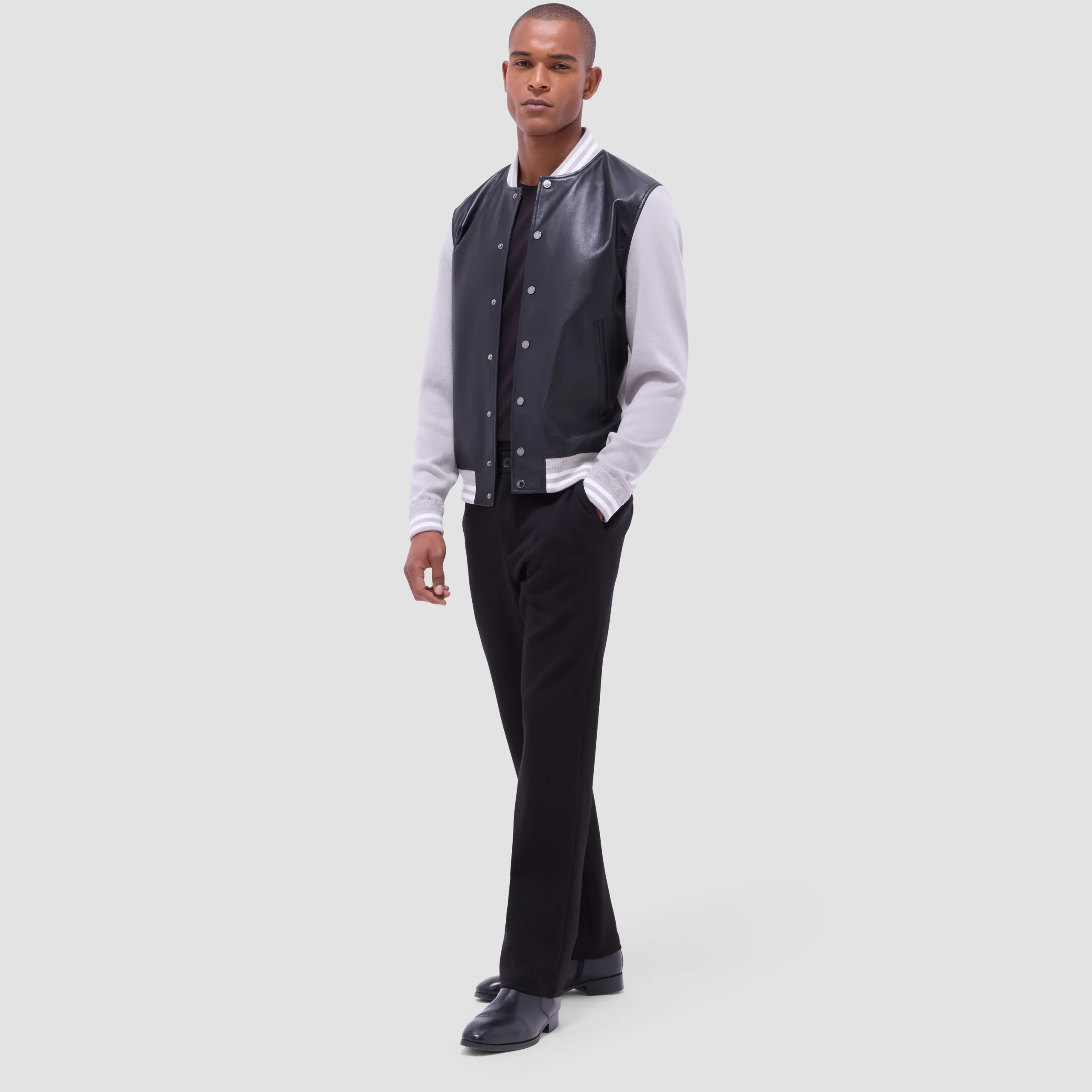 Varsity Hybrid Bomber Jacket