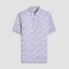 Victor Leaf Print OoohCotton Polo Shirt