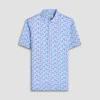 Victor Leaf Print OoohCotton Polo Shirt