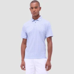 Victor Leaf Print OoohCotton Polo Shirt