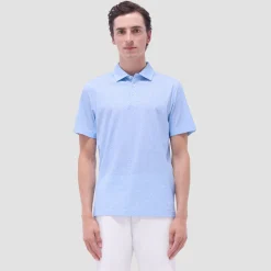 Victor Leaf Print OoohCotton Polo Shirt