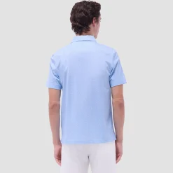 Victor Leaf Print OoohCotton Polo Shirt