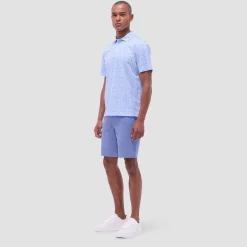 Victor Leaf Print OoohCotton Polo Shirt