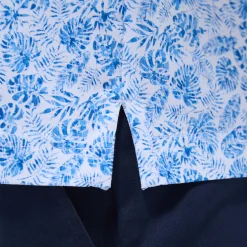 Victor Leaf Print OoohCotton Polo Shirt