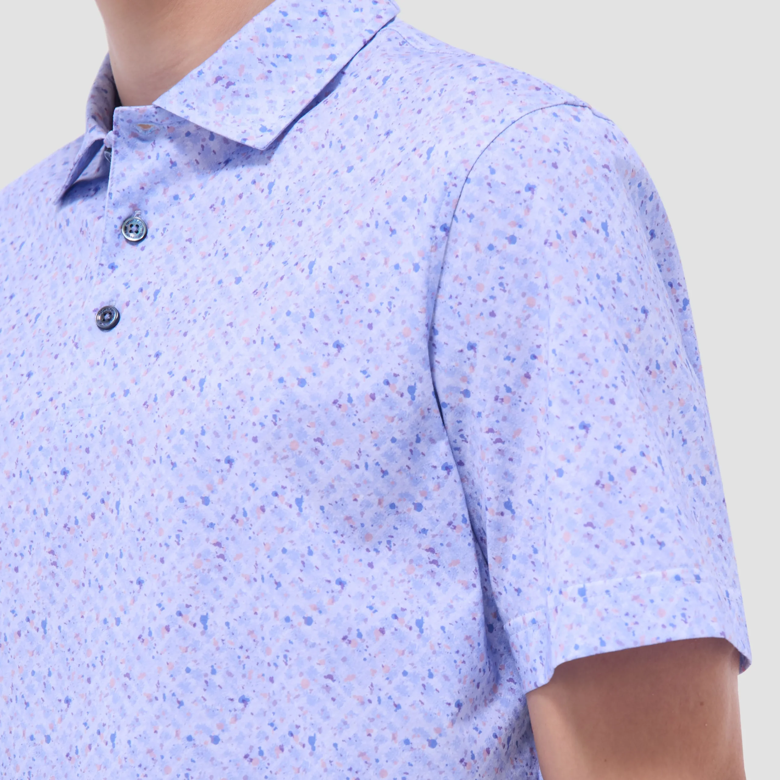 Victor Splatter Print OoohCotton Polo Shirt