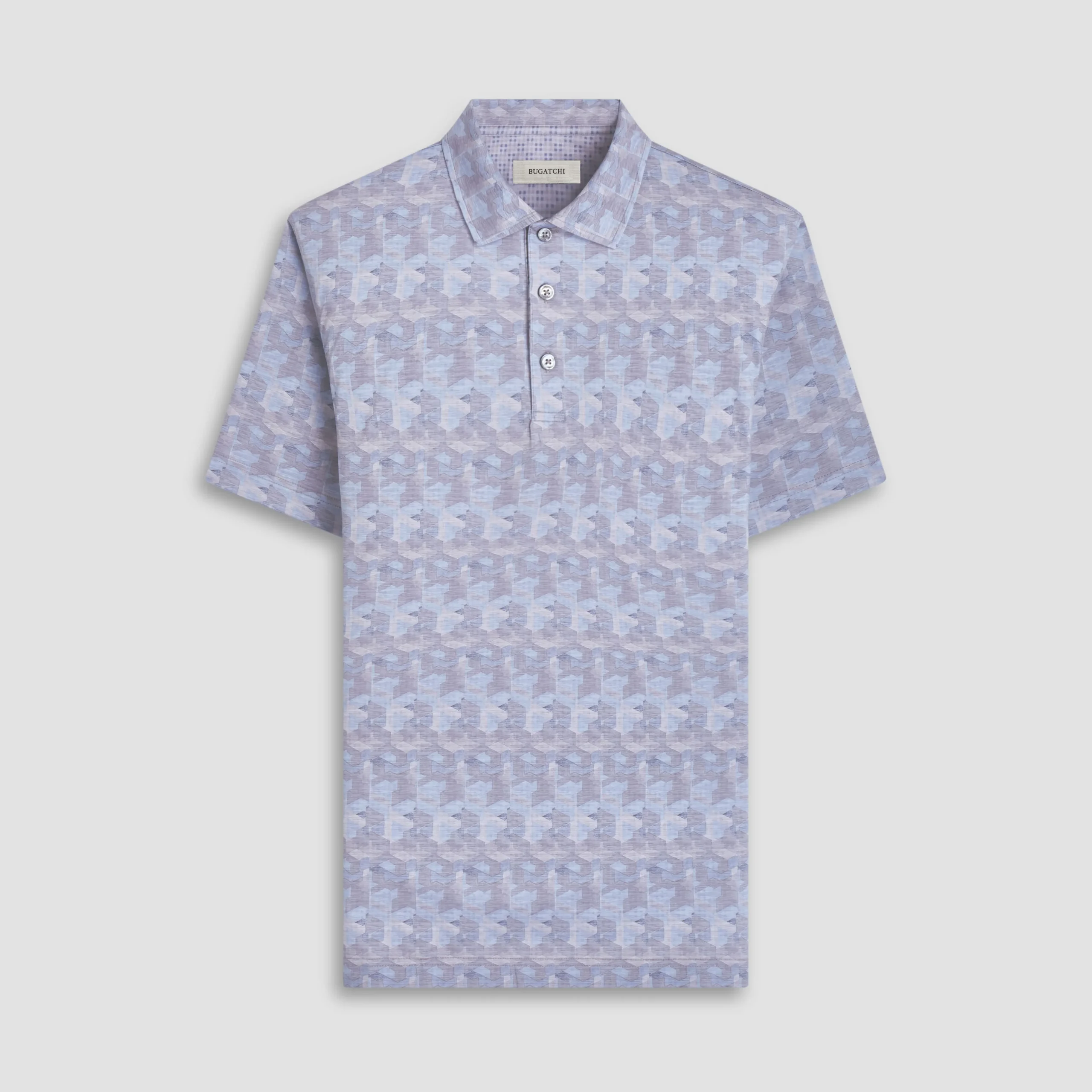 Vincent Double-Sided Abstract & Check OoohCotton Polo Shirt