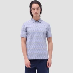 Vincent Double-Sided Abstract & Check OoohCotton Polo Shirt