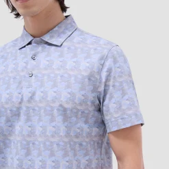 Vincent Double-Sided Abstract & Check OoohCotton Polo Shirt