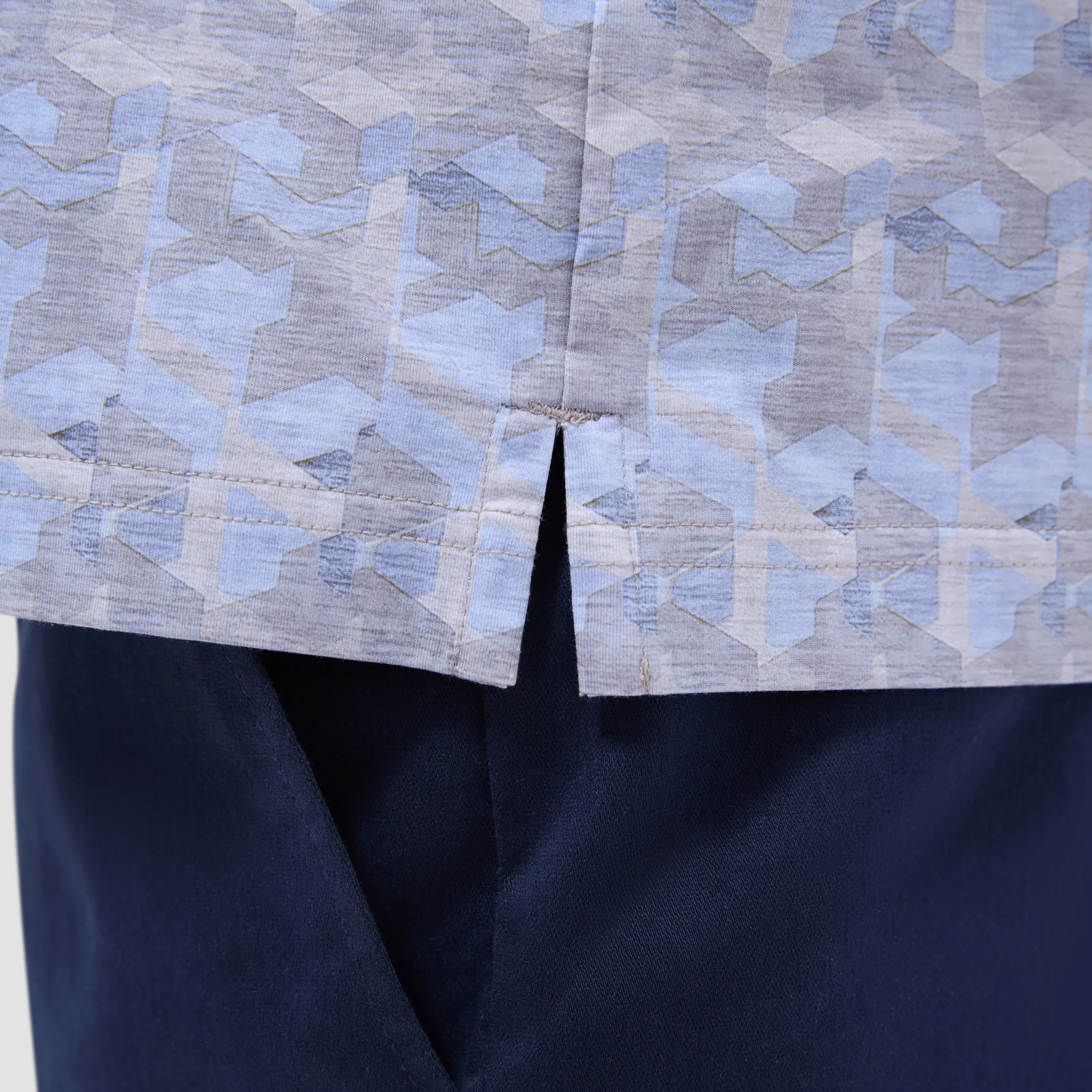 Vincent Double-Sided Abstract & Check OoohCotton Polo Shirt