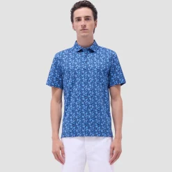 Vincent Double-Sided Leaf & Solid OoohCotton Polo Shirt