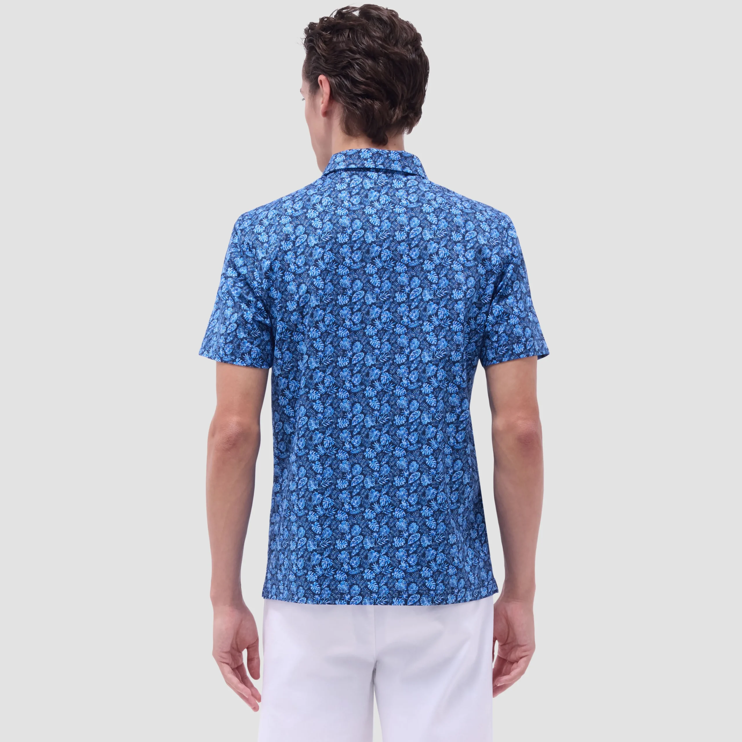 Vincent Double-Sided Leaf & Solid OoohCotton Polo Shirt