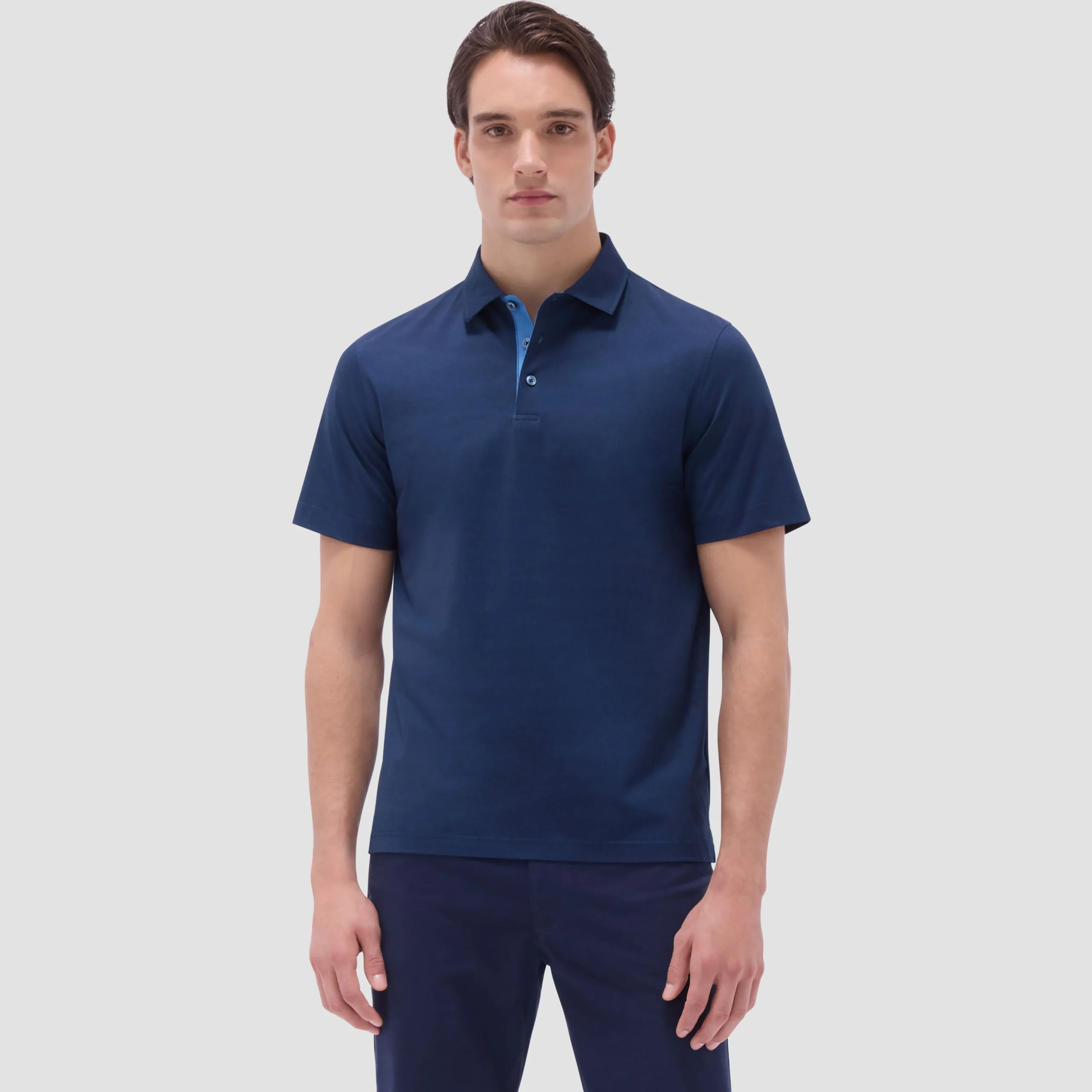 Vincent Double-Sided Solid OoohCotton Polo Shirt