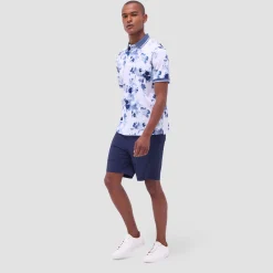 Watercolor Floral Polo Shirt