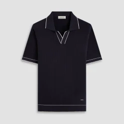 Wide Rib Short Sleeve Johnny Sweater