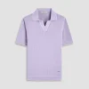 Wide Rib Short Sleeve Johnny Sweater