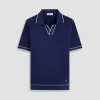 Wide Rib Short Sleeve Johnny Sweater
