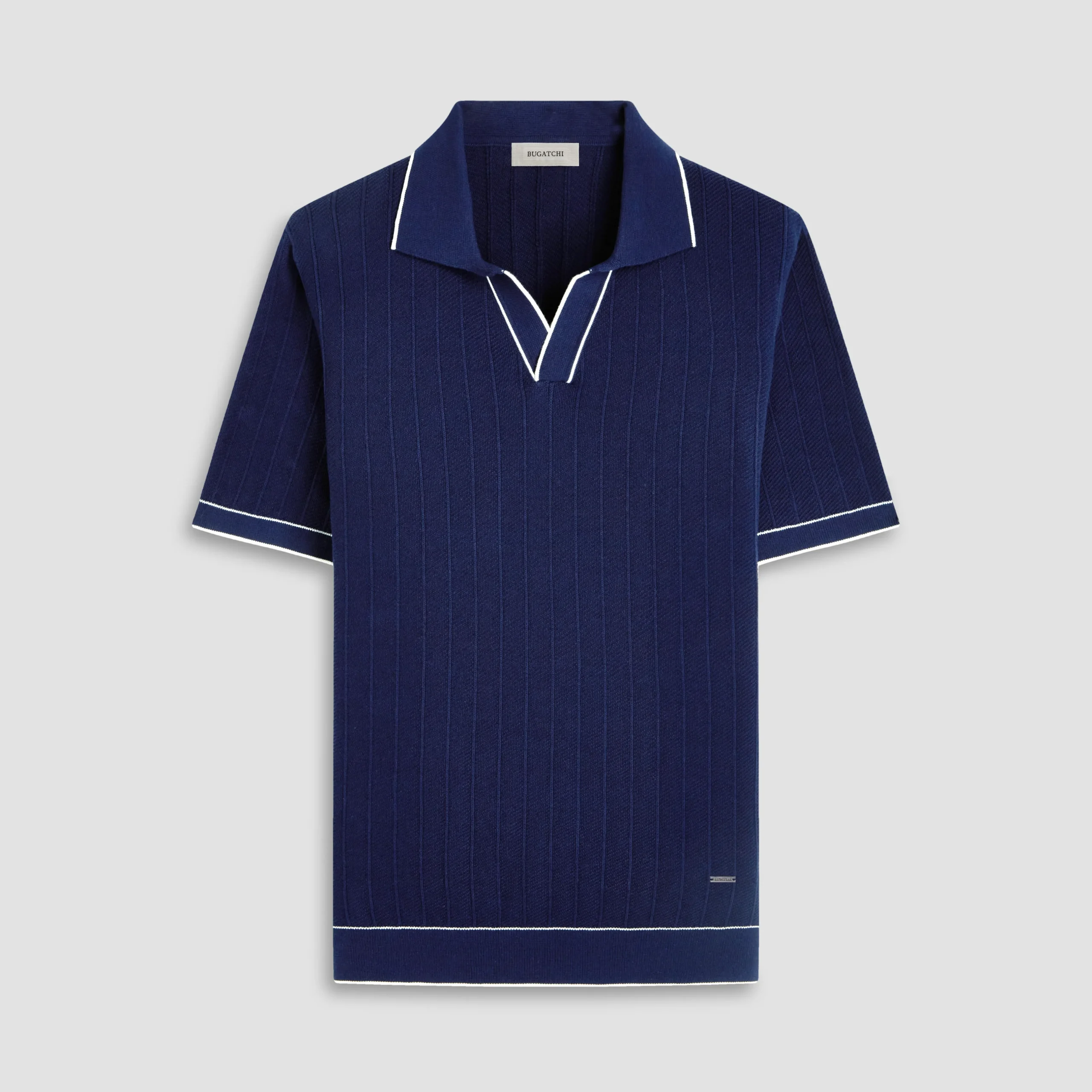 Wide Rib Short Sleeve Johnny Sweater