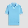 Wide Rib Short Sleeve Johnny Sweater
