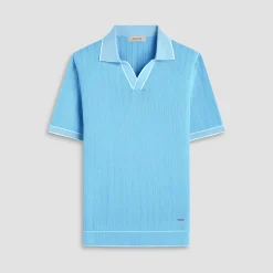 Wide Rib Short Sleeve Johnny Sweater