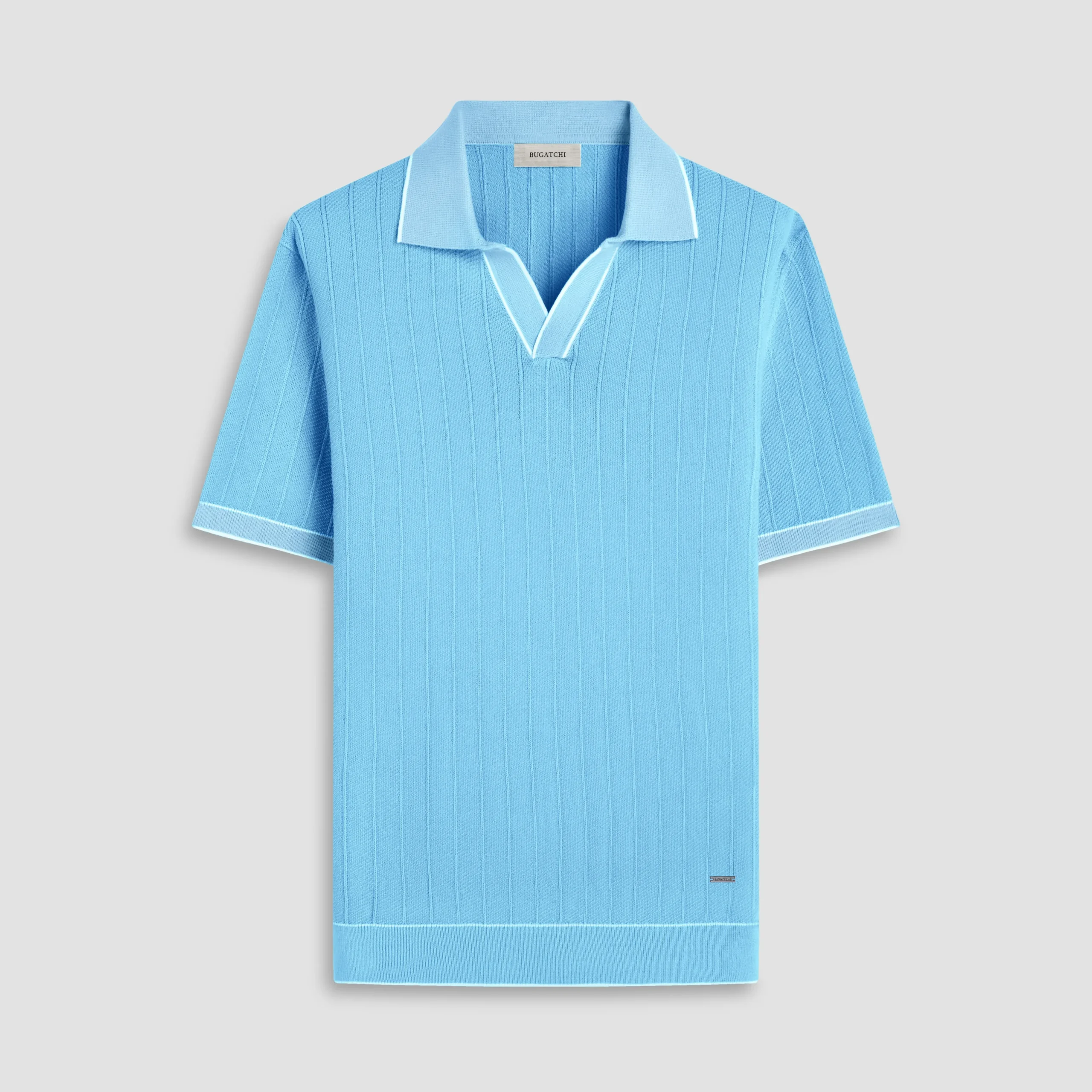 Wide Rib Short Sleeve Johnny Sweater