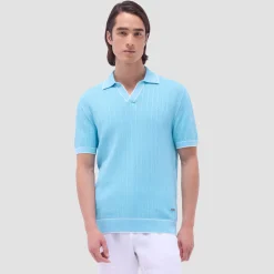 Wide Rib Short Sleeve Johnny Sweater