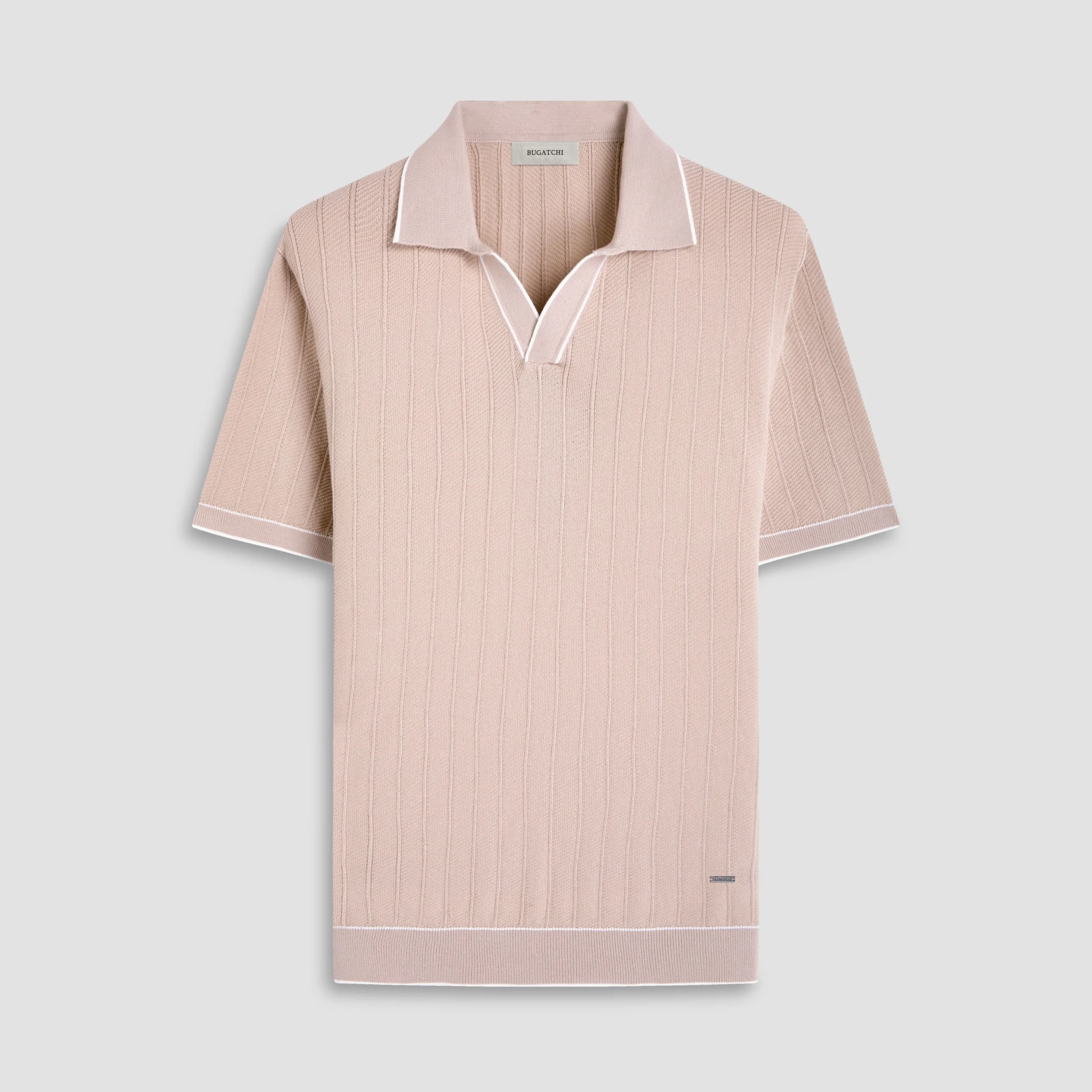 Wide Rib Short Sleeve Johnny Sweater