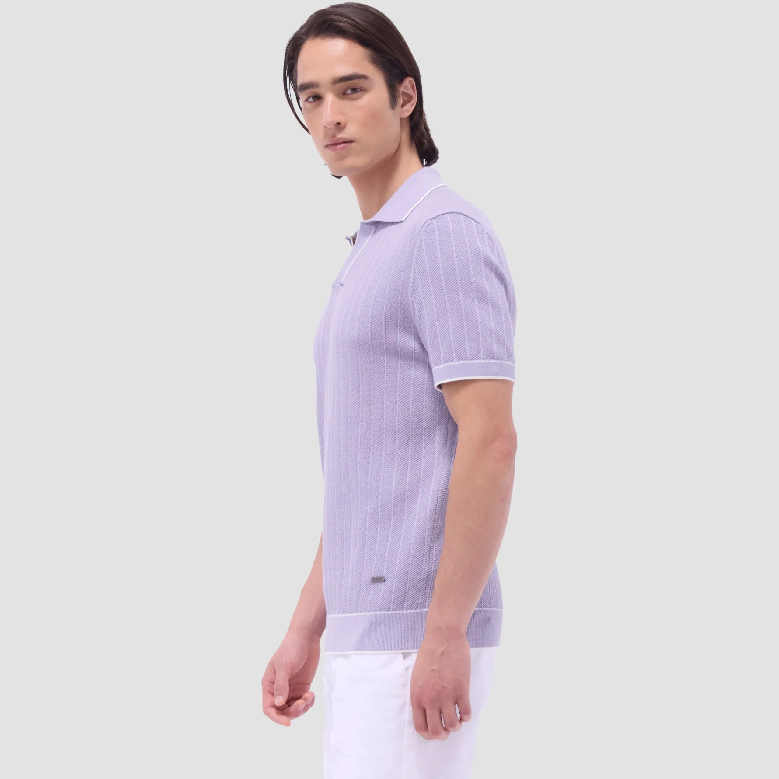 Wide Rib Short Sleeve Johnny Sweater