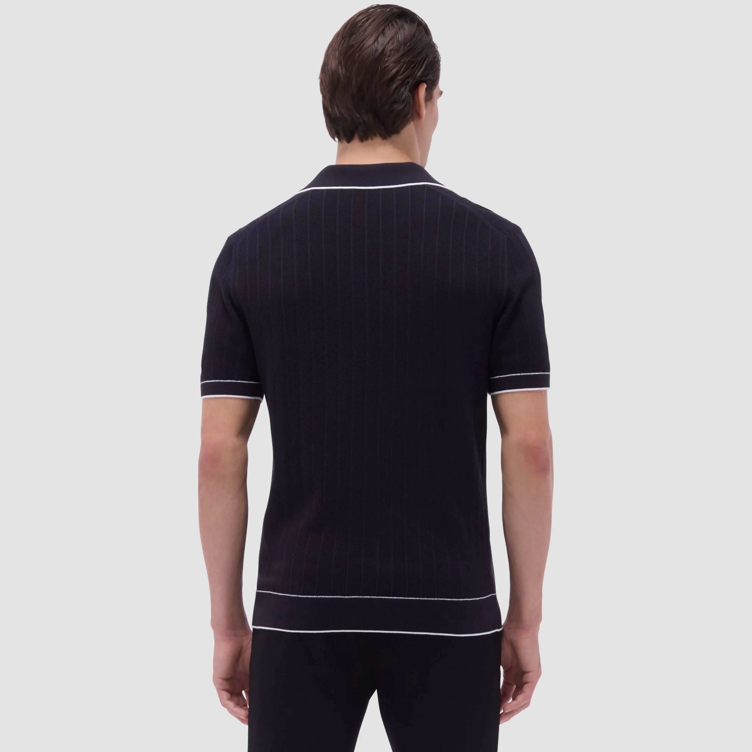 Wide Rib Short Sleeve Johnny Sweater