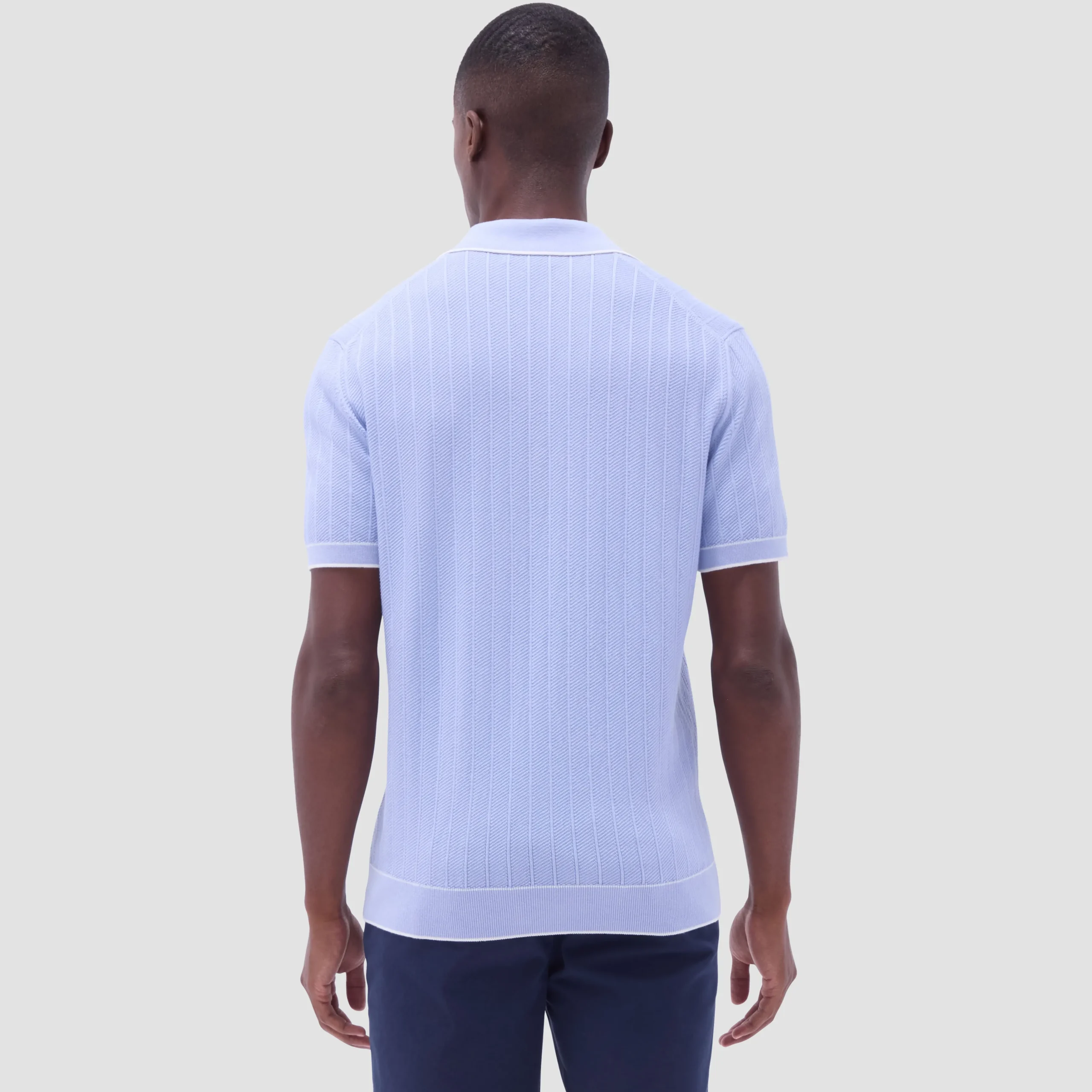 Wide Rib Short Sleeve Johnny Sweater