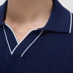 Wide Rib Short Sleeve Johnny Sweater