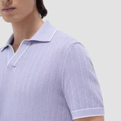 Wide Rib Short Sleeve Johnny Sweater