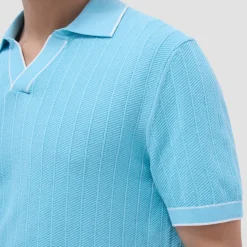 Wide Rib Short Sleeve Johnny Sweater