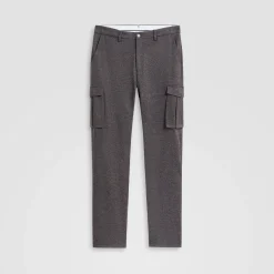 Wool Blend Knit Cargo Pants