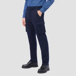 Wool Blend Knit Cargo Pants
