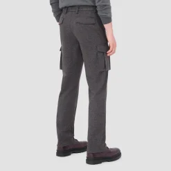 Wool Blend Knit Cargo Pants