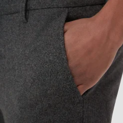 Wool Blend Knit Dress Pants