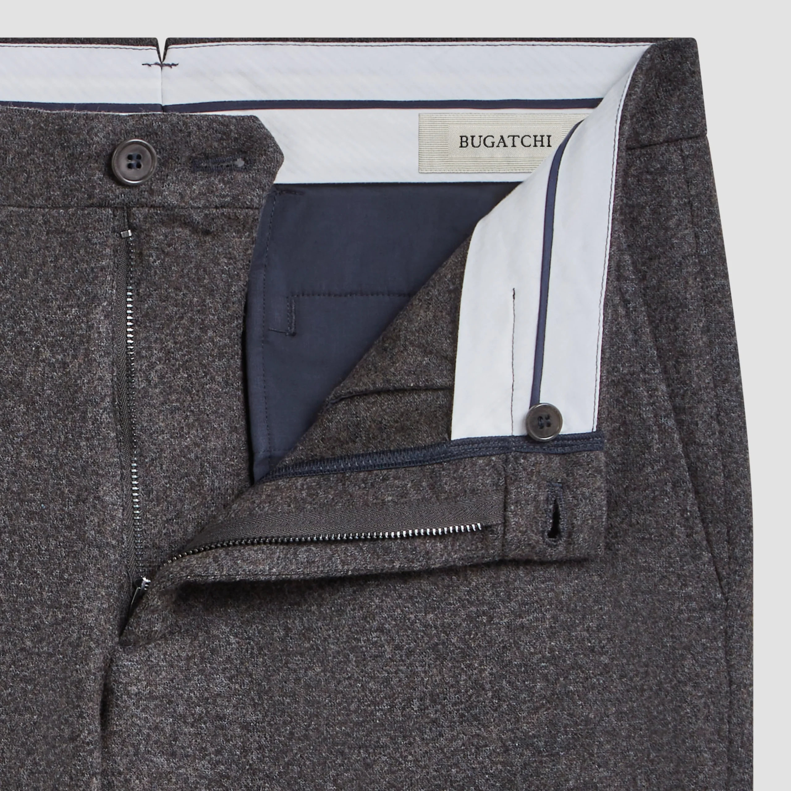 Wool Blend Knit Dress Pants