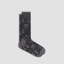 World Landmarks Mid-Calf Socks