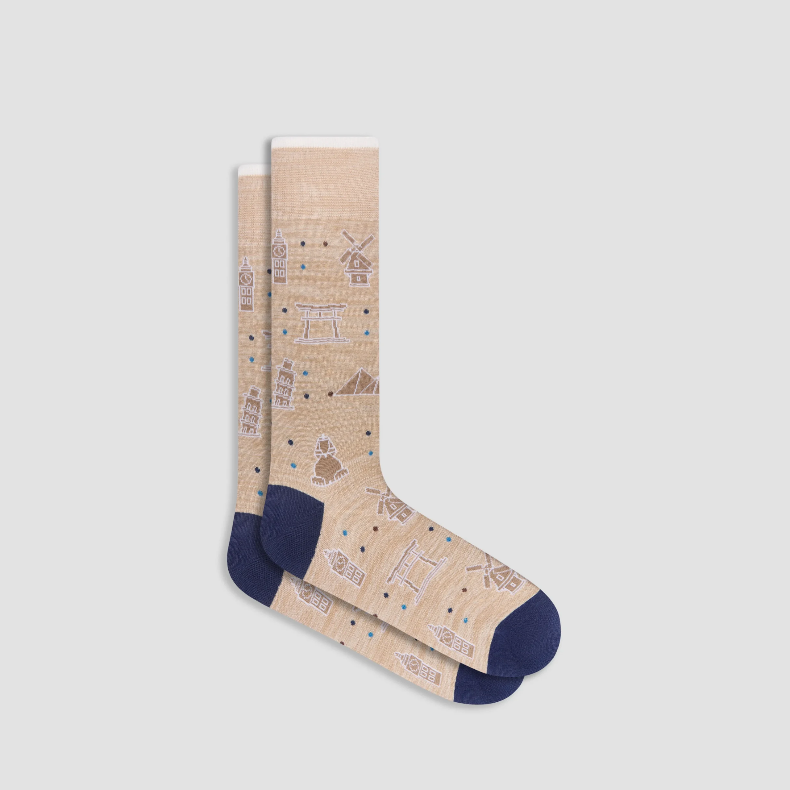 World Landmarks Mid-Calf Socks